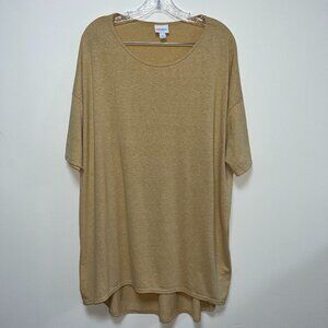 LuLaRoe Oversized Yellow Short Sleeve T-Shirt